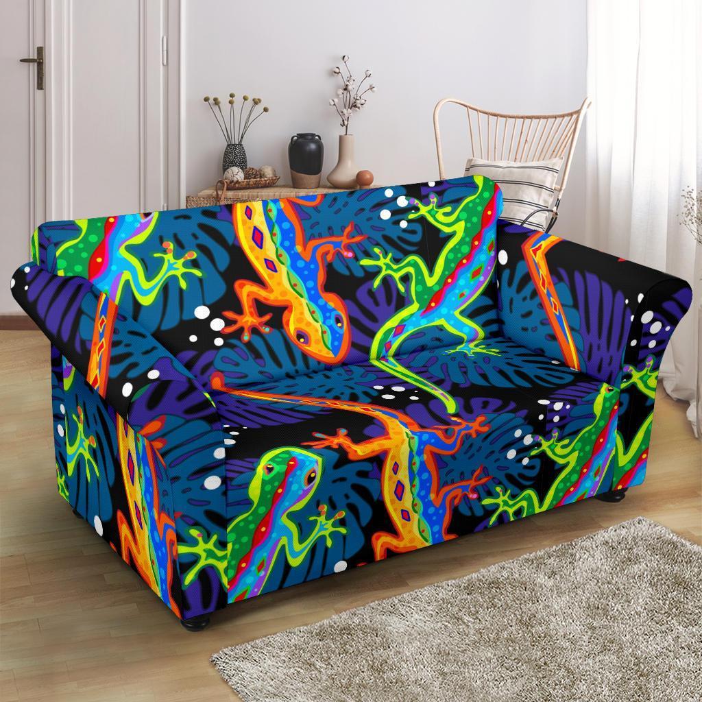 Pattern Print Lizard Loveseat Cover-grizzshop