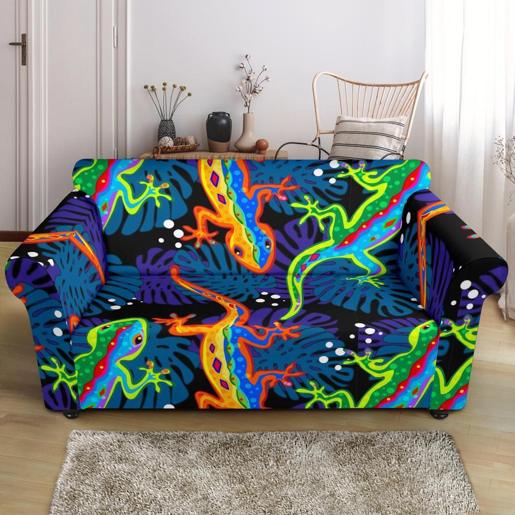 Pattern Print Lizard Loveseat Cover-grizzshop