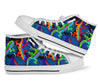 Pattern Print Lizard Men Women's High Top Shoes-grizzshop