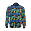 Pattern Print Lizard Men's Bomber Jacket-grizzshop