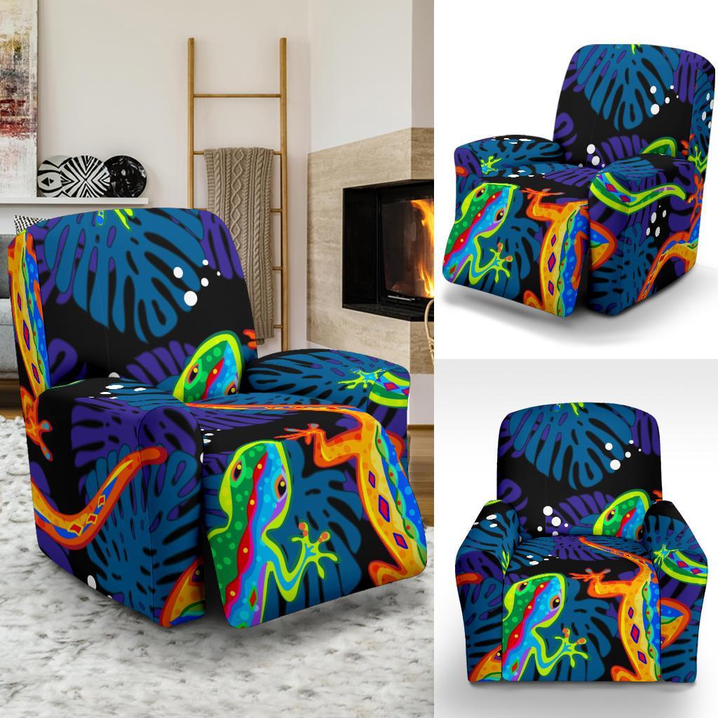 Pattern Print Lizard Recliner Cover-grizzshop