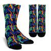 Pattern Print Lizard Unisex Crew Socks-grizzshop