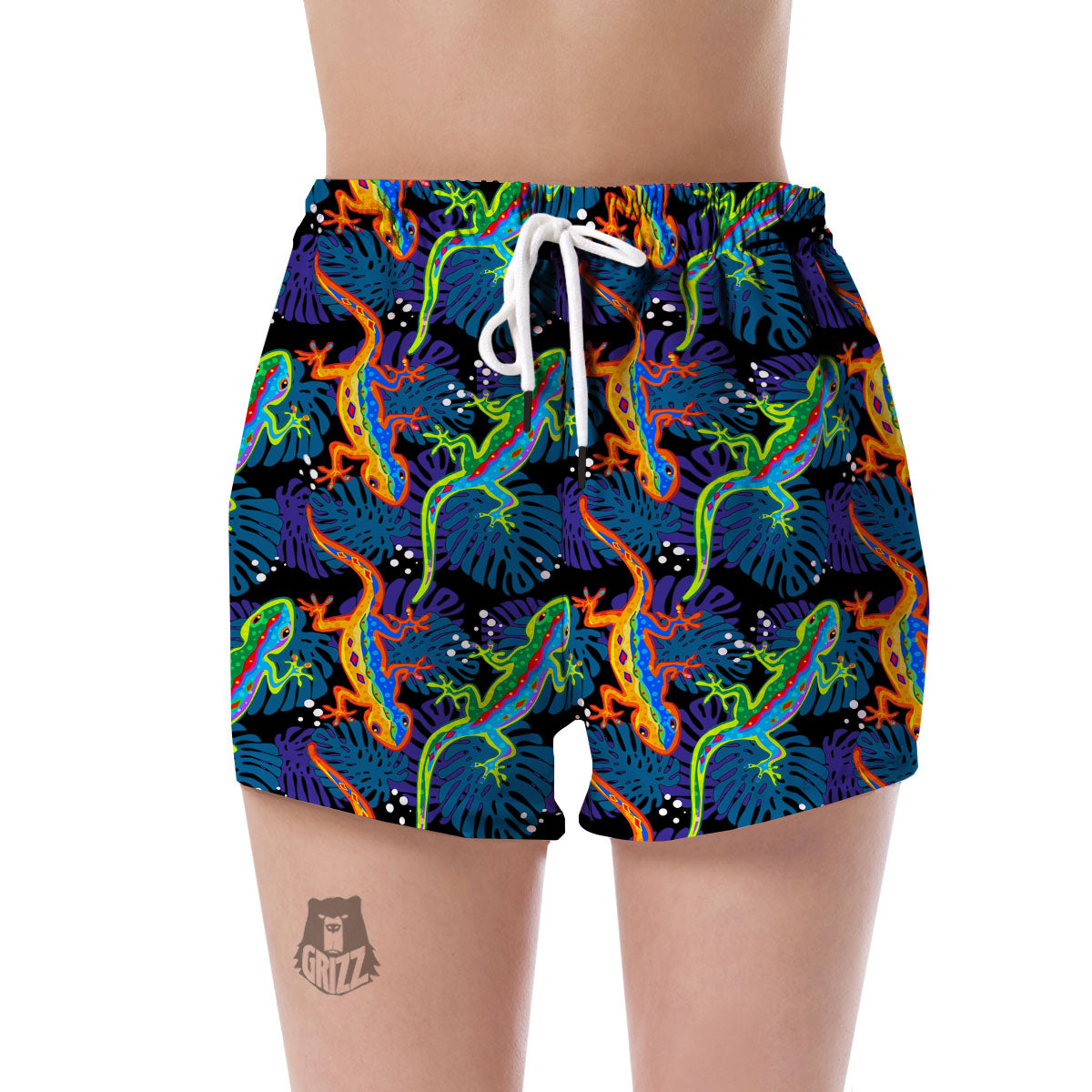 Pattern Print Lizard Women's Shorts-grizzshop