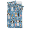 Pattern Print Llama Cactus Duvet Cover Bedding Set-grizzshop