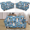 Pattern Print Llama Cactus Loveseat Cover-grizzshop