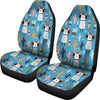 Pattern Print Llama Cactus Universal Fit Car Seat Cover-grizzshop