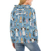 Pattern Print Llama Cactus Women Pullover Hoodie-grizzshop