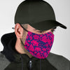 Pattern Print Lotus Face Mask-grizzshop