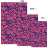 Pattern Print Lotus Floor Mat-grizzshop