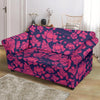 Pattern Print Lotus Loveseat Cover-grizzshop