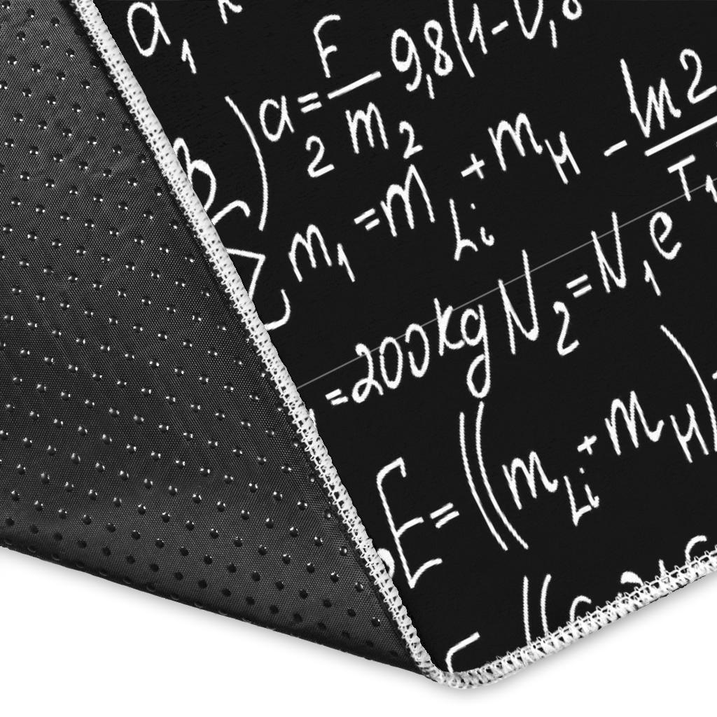 Pattern Print Math Floor Mat-grizzshop