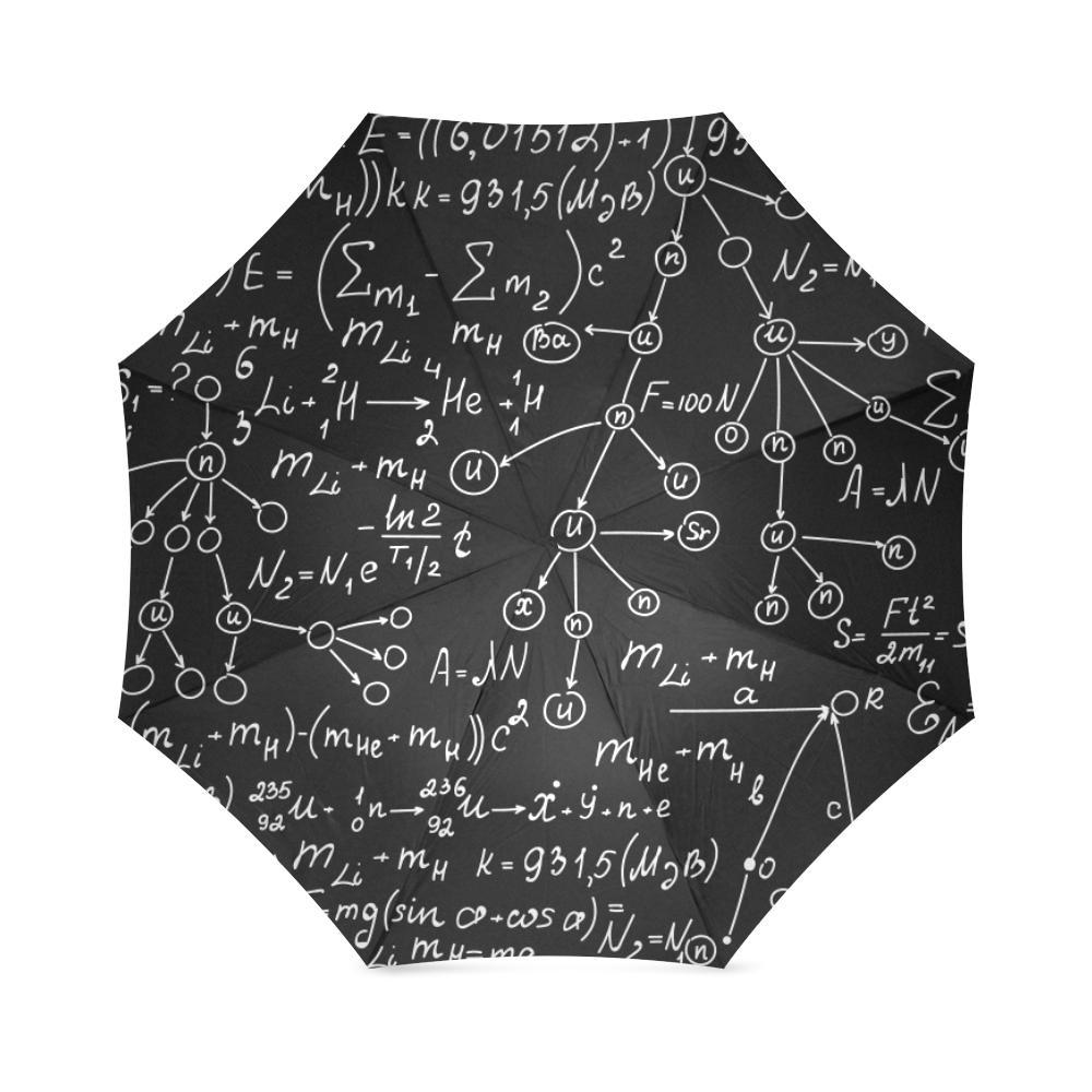 Pattern Print Math Foldable Umbrella-grizzshop