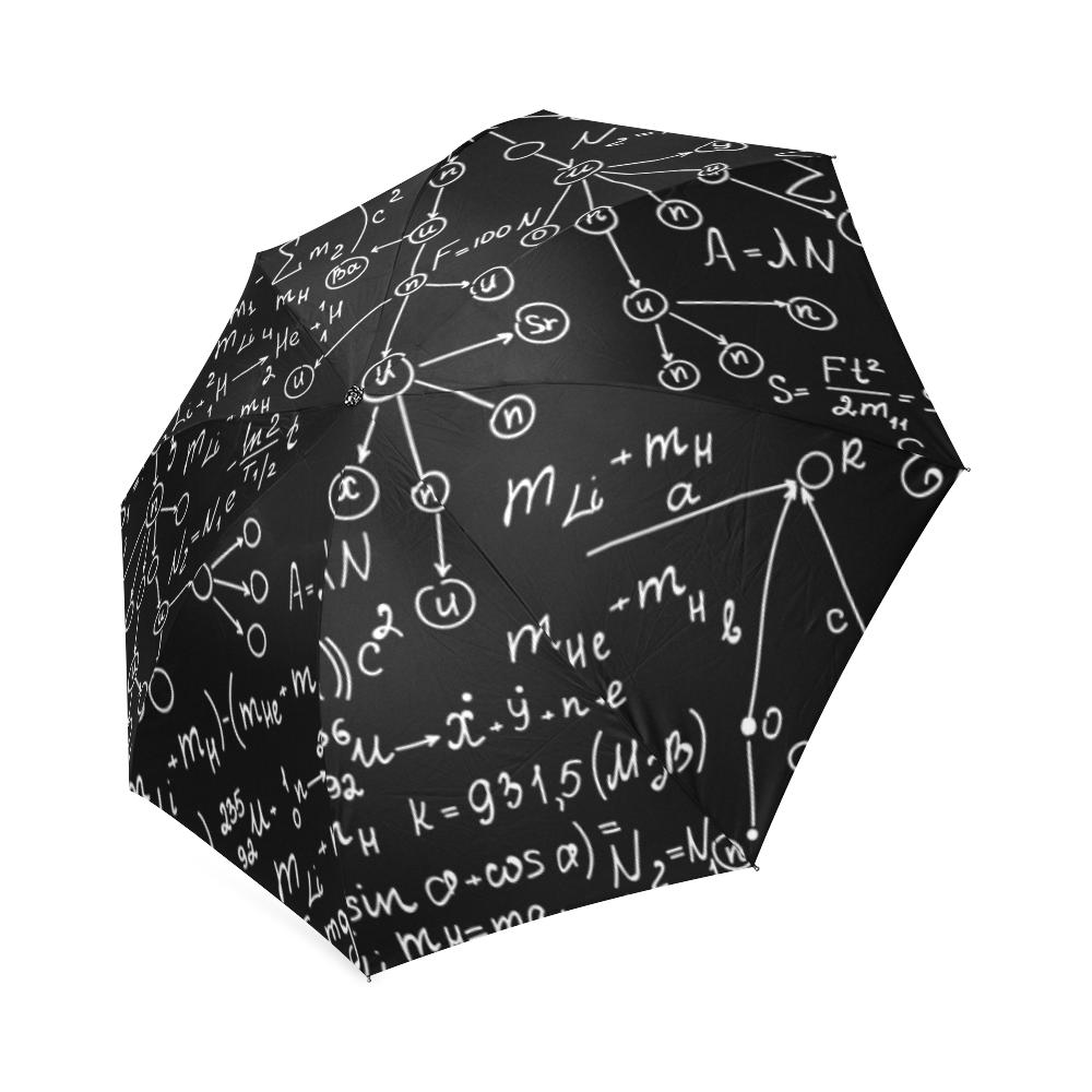 Pattern Print Math Foldable Umbrella-grizzshop