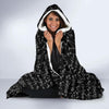 Pattern Print Math Hooded Blanket-grizzshop