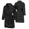 Pattern Print Math Men Long Robe-grizzshop