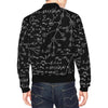 Pattern Print Math Men's Bomber Jacket-grizzshop