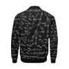 Pattern Print Math Men's Bomber Jacket-grizzshop