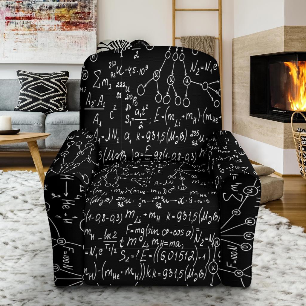 Pattern Print Math Recliner Cover-grizzshop