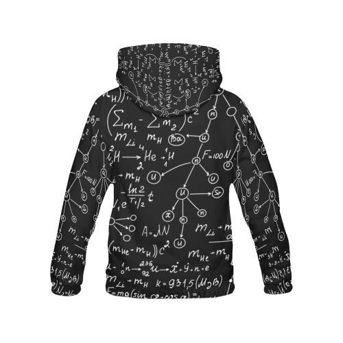 Pattern Print Math Women Pullover Hoodie-grizzshop