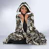 Pattern Print Mechanic Hooded Blanket-grizzshop