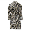 Pattern Print Mechanic Men Long Robe-grizzshop