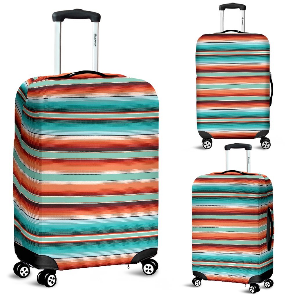 Pattern Print Mexican Blanket Baja Serape Luggage Cover Protector-grizzshop