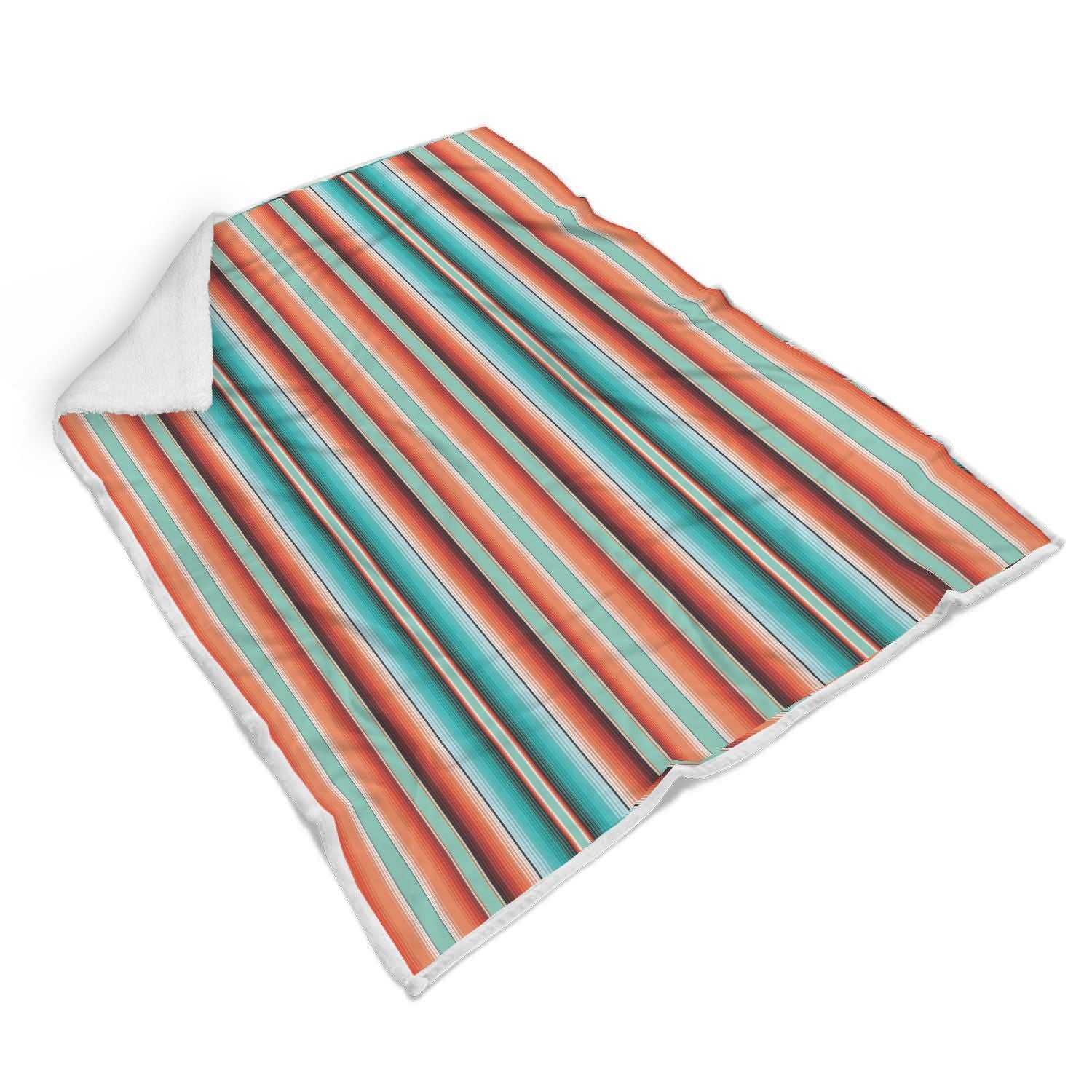 Pattern Print Mexican Blanket Baja Serape Throw Blanket-grizzshop