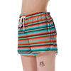 Pattern Print Mexican Blanket Baja Serape Women's Shorts-grizzshop