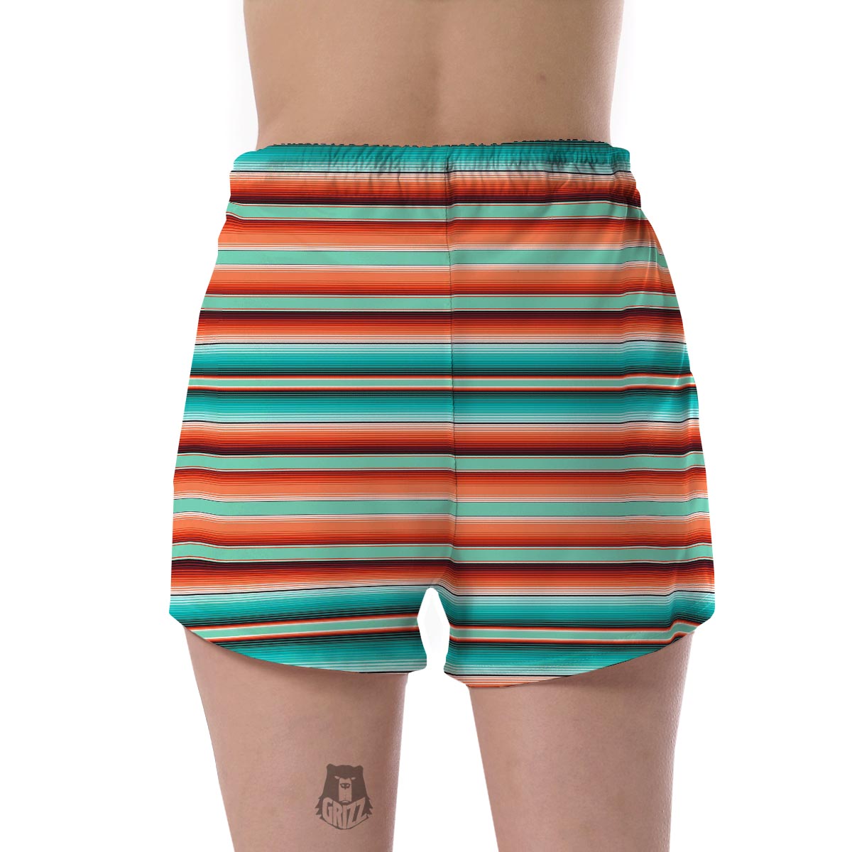 Pattern Print Mexican Blanket Baja Serape Women's Shorts-grizzshop