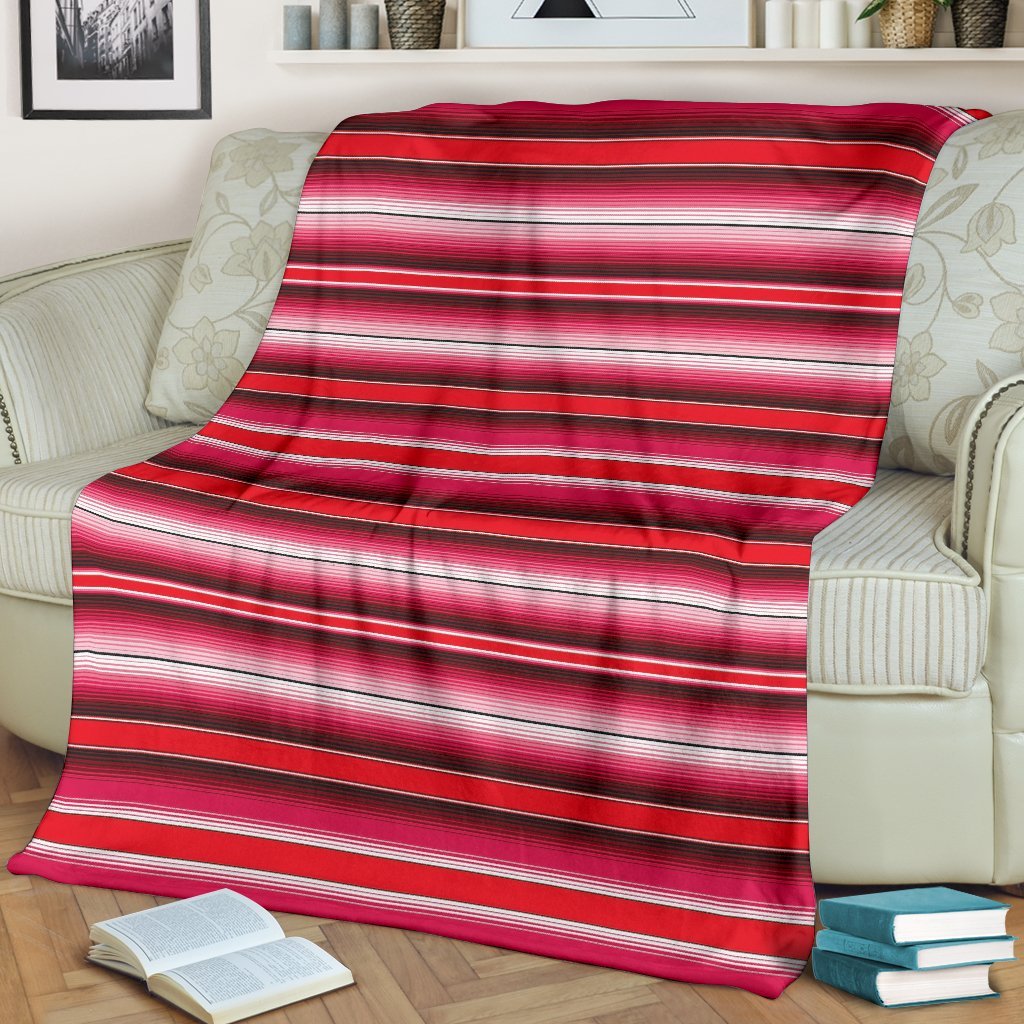 Pattern Print Mexican Serape Blanket Baja Blanket-grizzshop