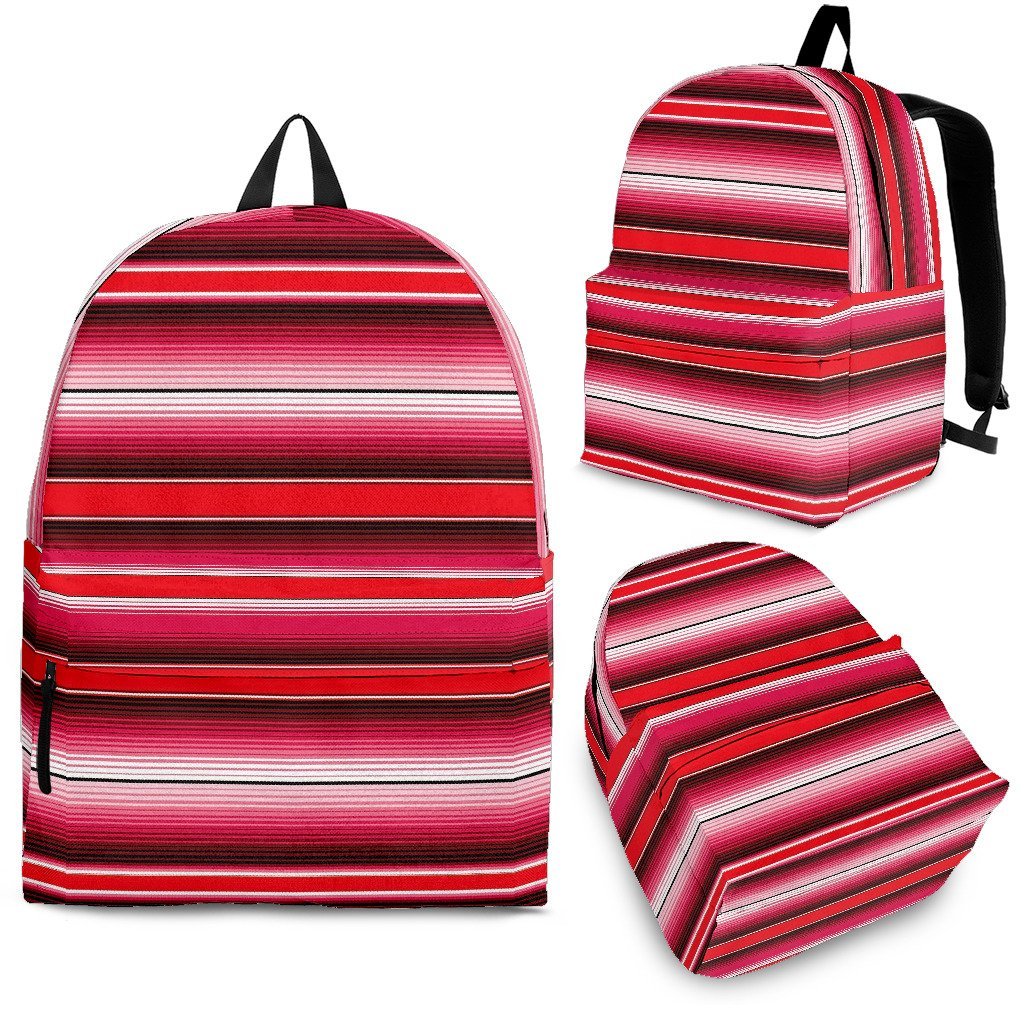 Pattern Print Mexican Serape Blanket Baja Premium Backpack-grizzshop
