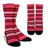 Pattern Print Mexican Serape Blanket Baja Unisex Crew Socks-grizzshop