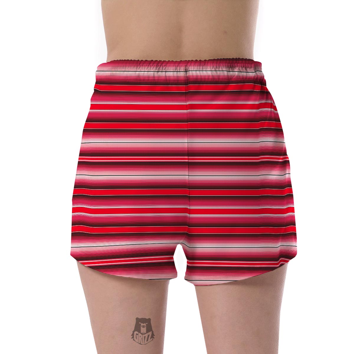 Pattern Print Mexican Serape Blanket Baja Women's Shorts-grizzshop