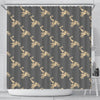 Pattern Print Motocross Bathroom Shower Curtain-grizzshop