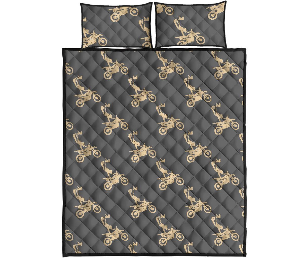 Pattern Print Motocross Bed Set Quilt-grizzshop