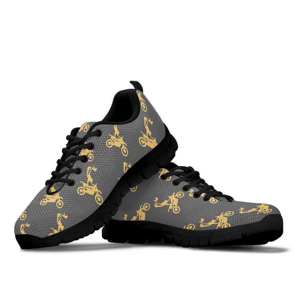 Pattern Print Motocross Sneaker Shoes For Men Women-grizzshop