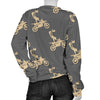 Pattern Print Motocross Women's Sweatshirt-grizzshop