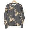 Pattern Print Motocross Women's Sweatshirt-grizzshop