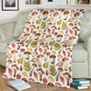 Pattern Print Mushroom Blanket-grizzshop