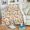 Pattern Print Mushroom Blanket-grizzshop