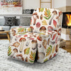 Pattern Print Mushroom Recliner Cover-grizzshop