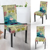 Pattern Print Newspaper Chair Cover-grizzshop