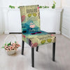 Pattern Print Newspaper Chair Cover-grizzshop