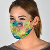 Pattern Print Newspaper Face Mask-grizzshop