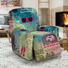 Pattern Print Newspaper Recliner Cover-grizzshop