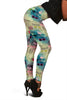 Pattern Print Newspaper Women Leggings-grizzshop