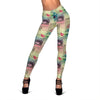 Pattern Print Newspaper Women Leggings-grizzshop