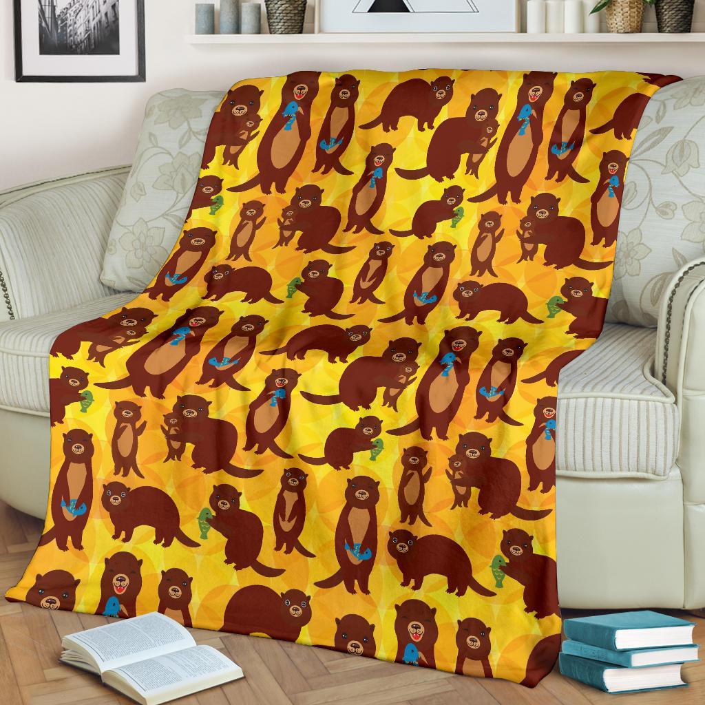 Pattern Print Otter Blanket-grizzshop