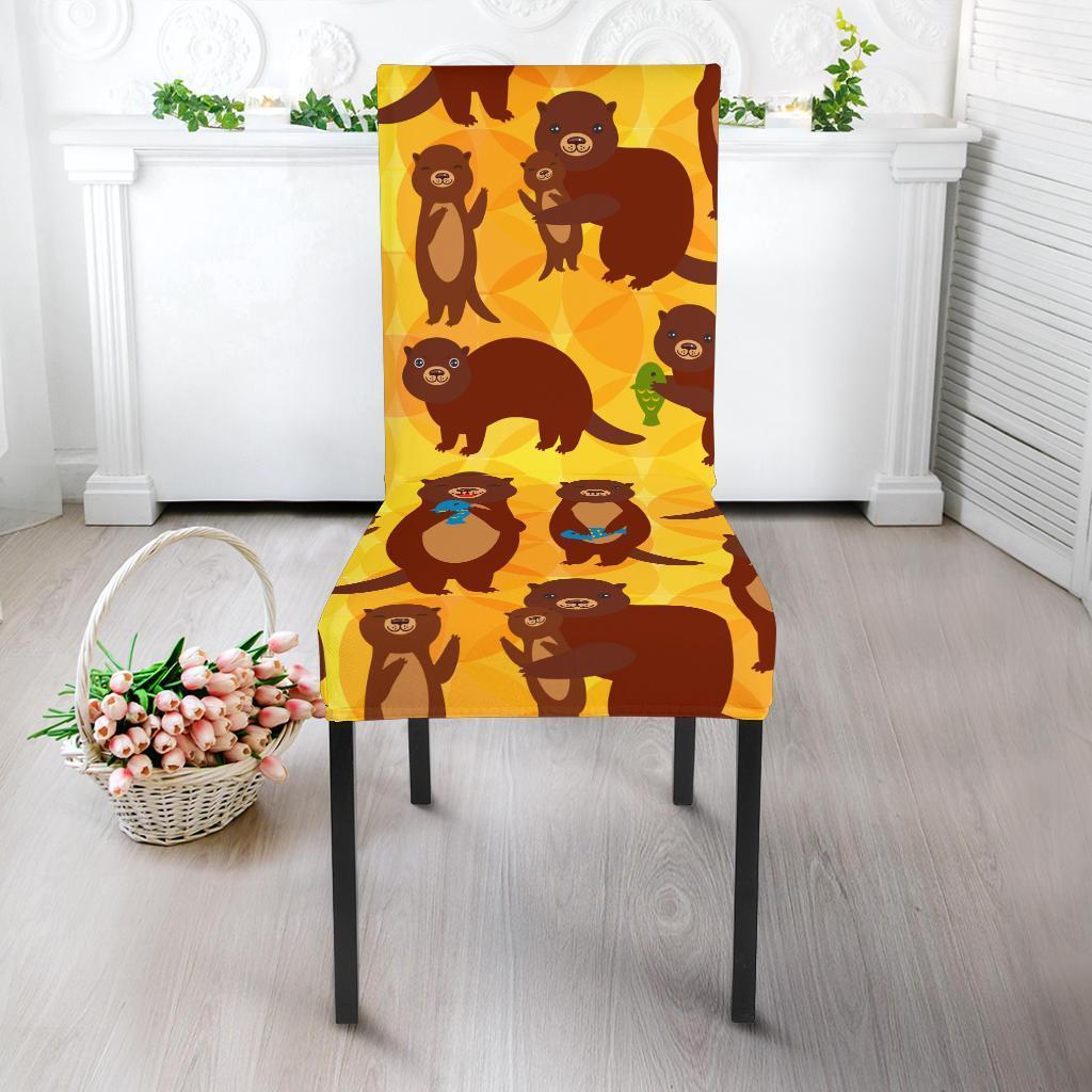 Pattern Print Otter Chair Cover-grizzshop