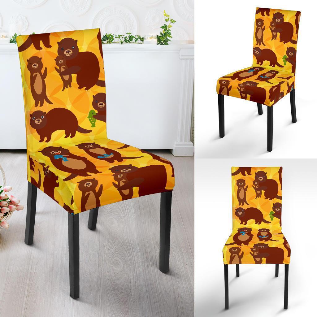 Pattern Print Otter Chair Cover-grizzshop